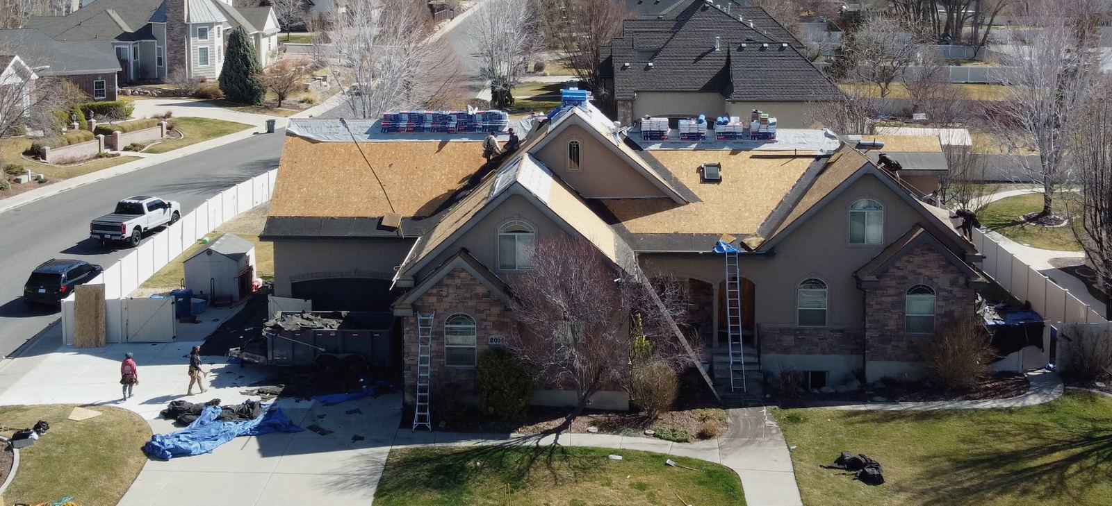 Hamilton project, Utah County — roof during tear-off